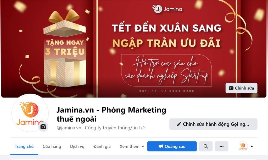 Một ví dụ cho tên Fanpage chuẩn SEO