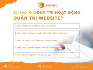 Tại sao phải duy trì hoạt động quản trị Website