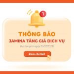 Jamina thông báo tăng giá dịch vụ Jamina thông báo tăng giá dịch vụ
