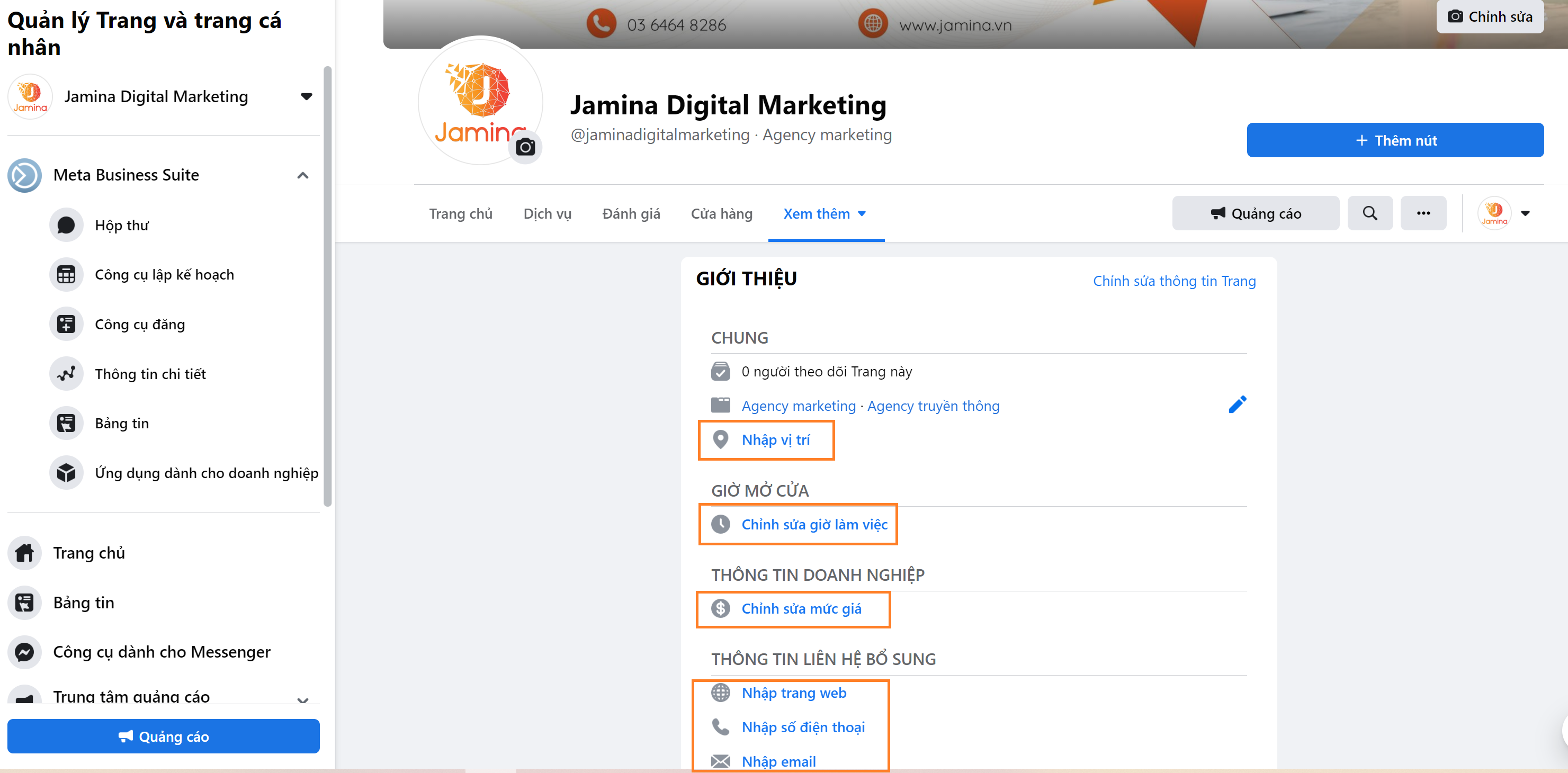 Bổ sung thông tin chi tiết phần giới thiệu