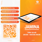 Tạo mã QR code miễn phí, trả phí trong tích tắc cùng Jamina Trình tạo mã QR code, barcode Jamina trở thành công cụ được yêu thích hiện nay